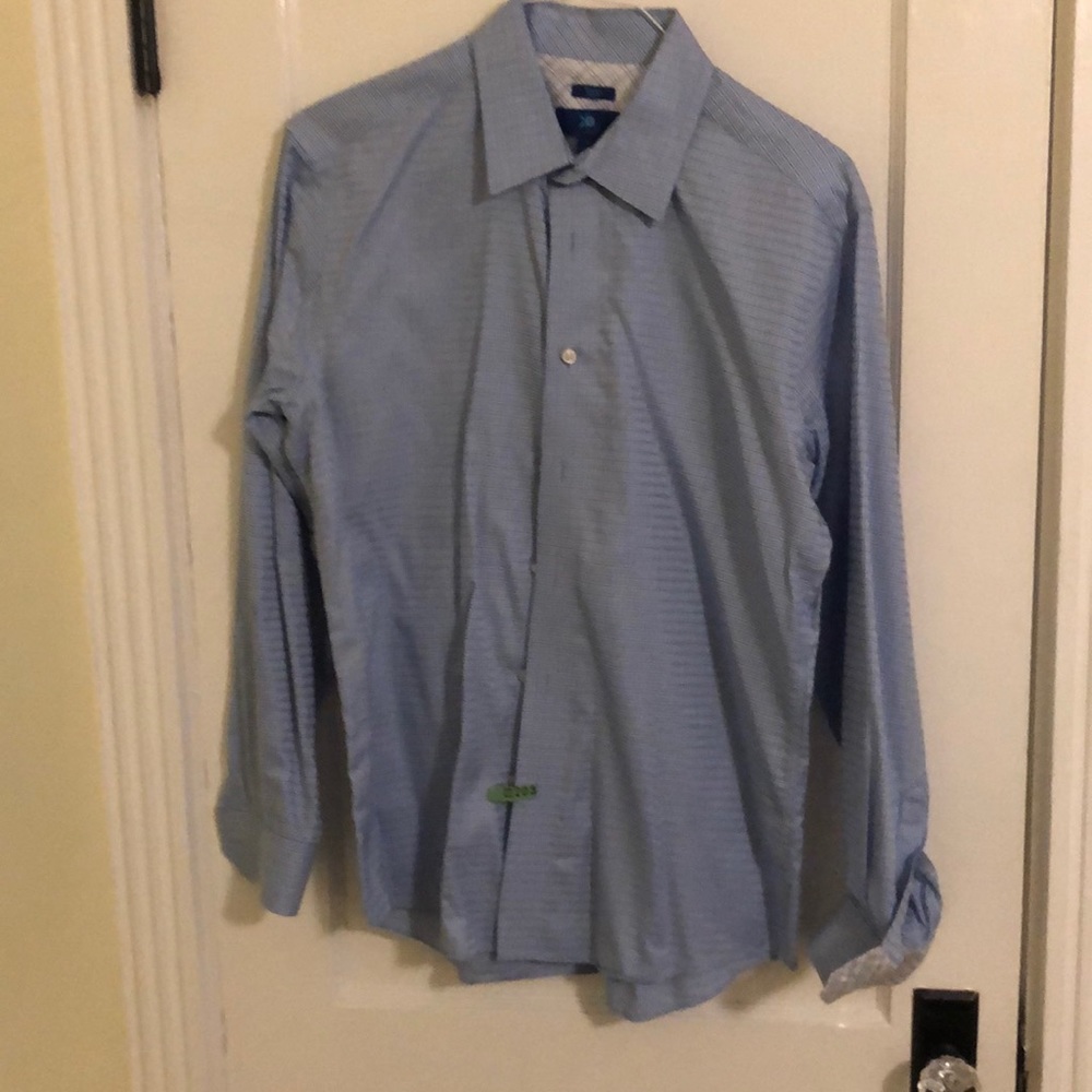 Light blue button-down